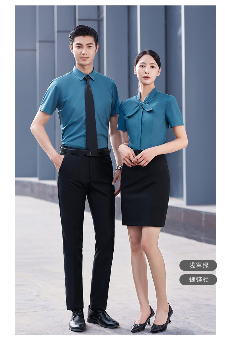 Business temperament slim short-sleeved shirt men style DY1-TL052 short-sleeved men style