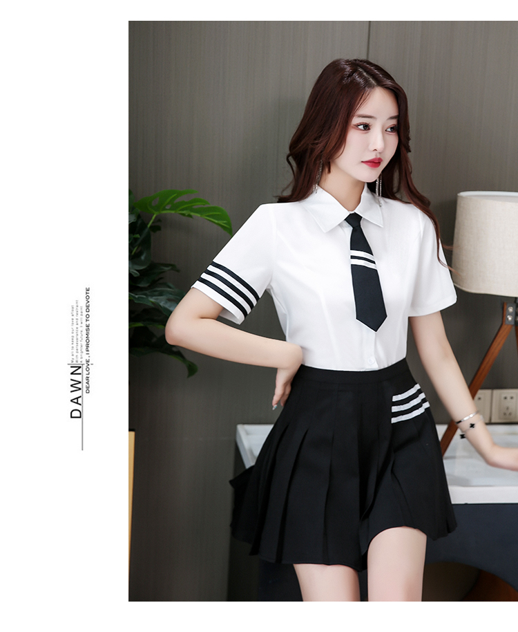 New style foot bath and foot therapy temperament JK pleated skirt technician suit V02-1327 suit