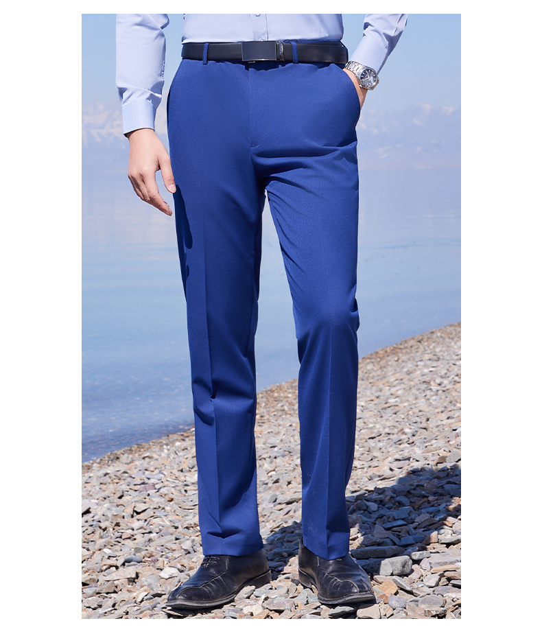 400g color-spun four-way stretch casual trousers 129-6388 women trousers