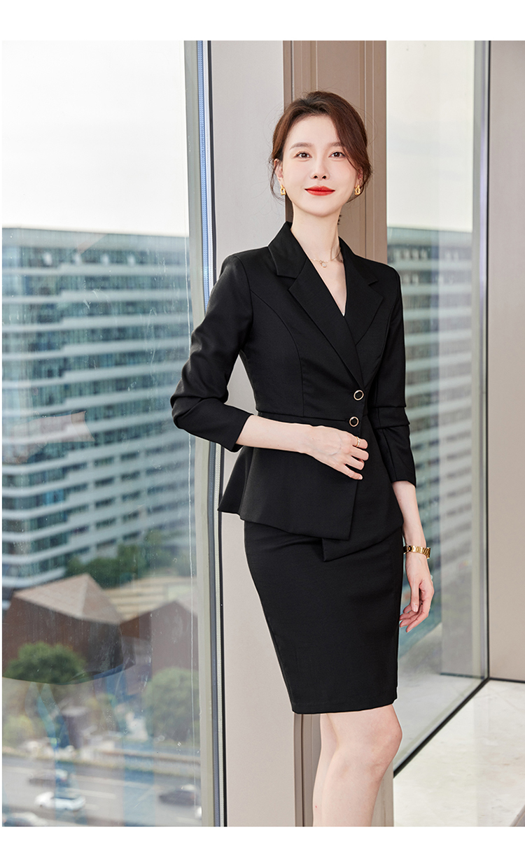 Temperament goddess long-sleeved suit two-piece suit 173-9219 women suit