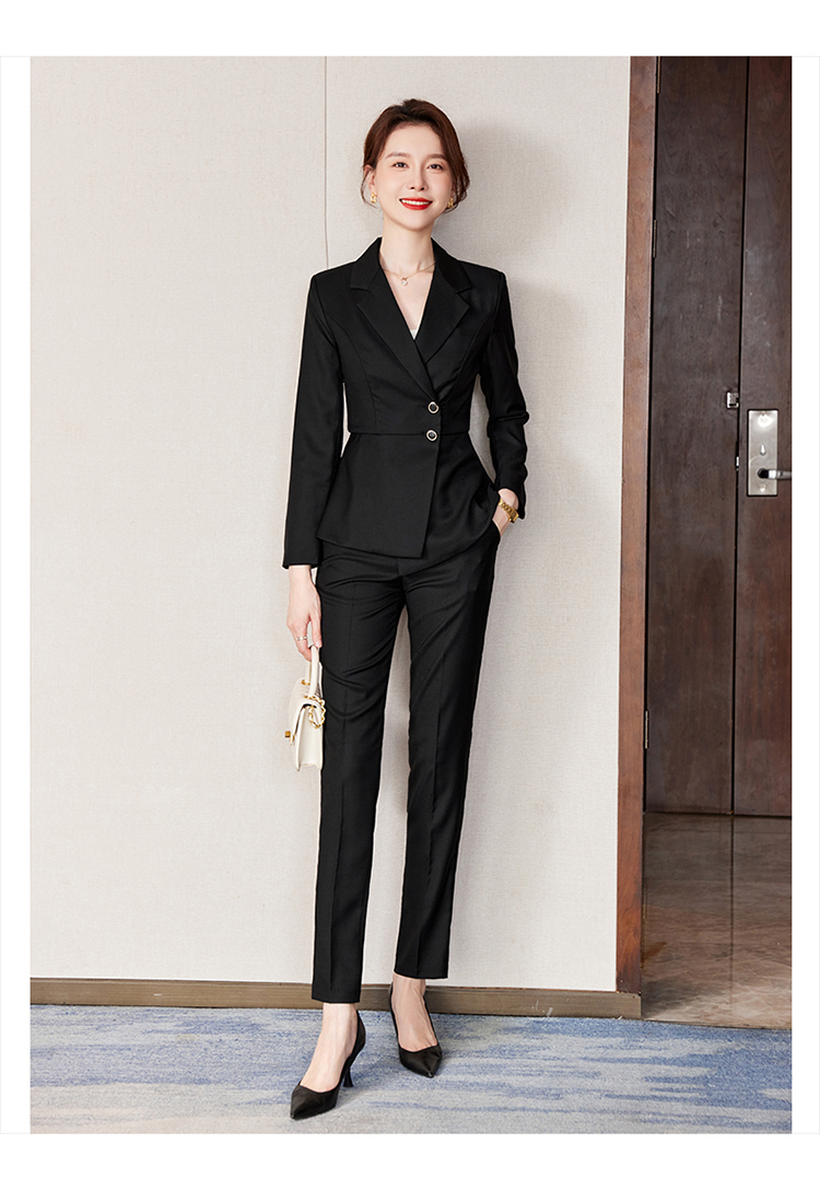 Straight slim fit business trousers 173-2058 women trousers