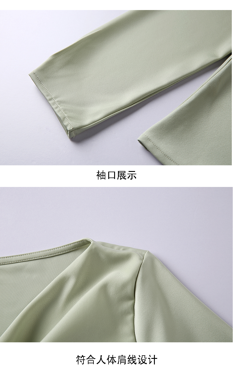 Acetate sway collar temperament women long-sleeved bottoming shirt DR1-9980