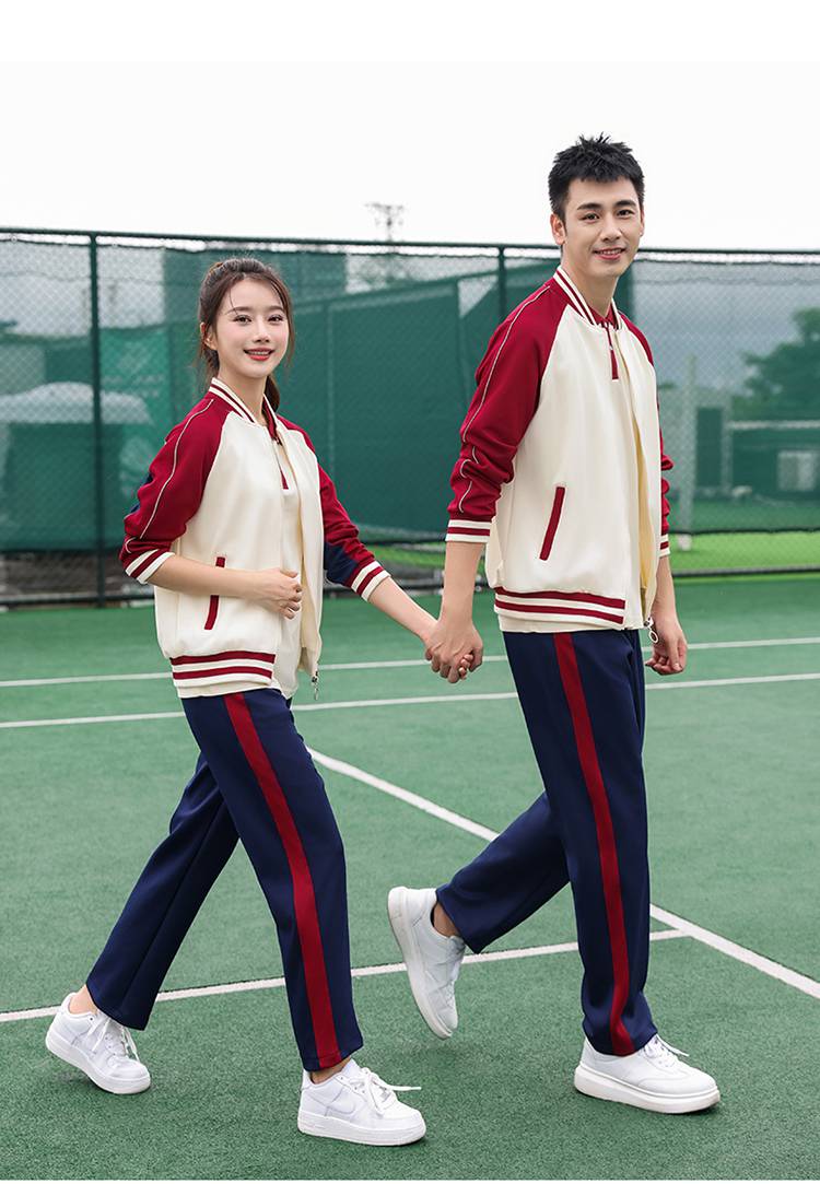 Campus sports meeting class uniform school uniform parent-child long-sleeved two-piece suit KH2-692-7777 cardigan suit