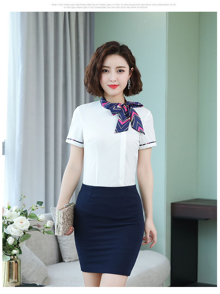 Slim Fit Short Sleeve Shirt Women DB1-193 Short Sleeve Shirt Women