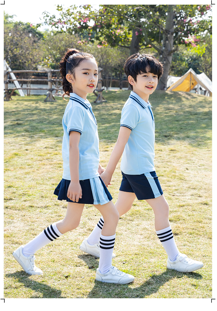 Primary and secondary school students school uniform sports style shorts general style D11-2210 shorts