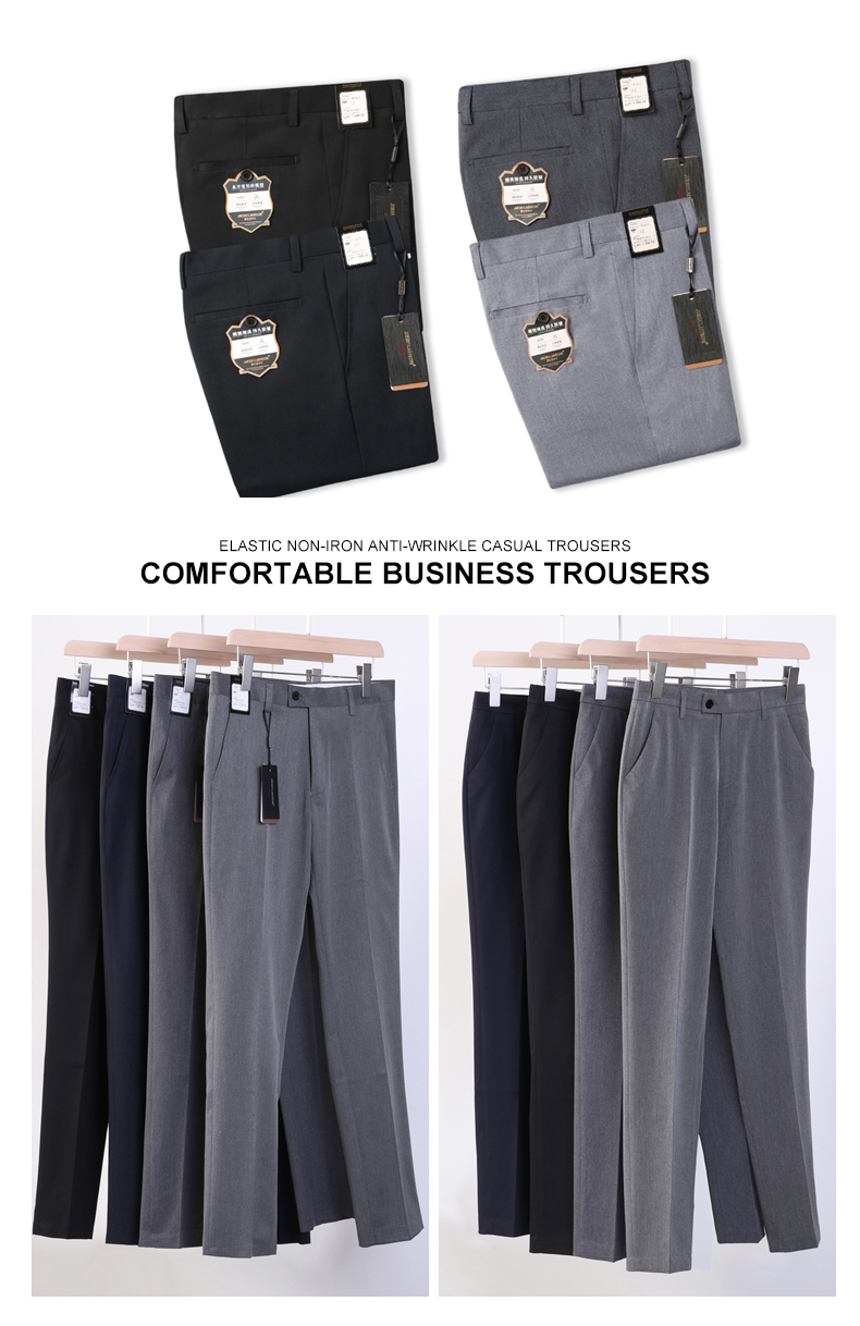 All-match business professional trousers for men 81-8902