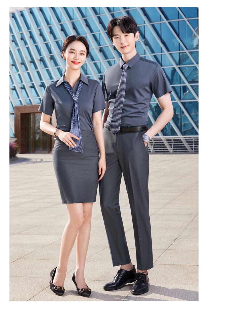 Business comfortable formal short-sleeved shirt for women DY1-TL8801V short-sleeved women