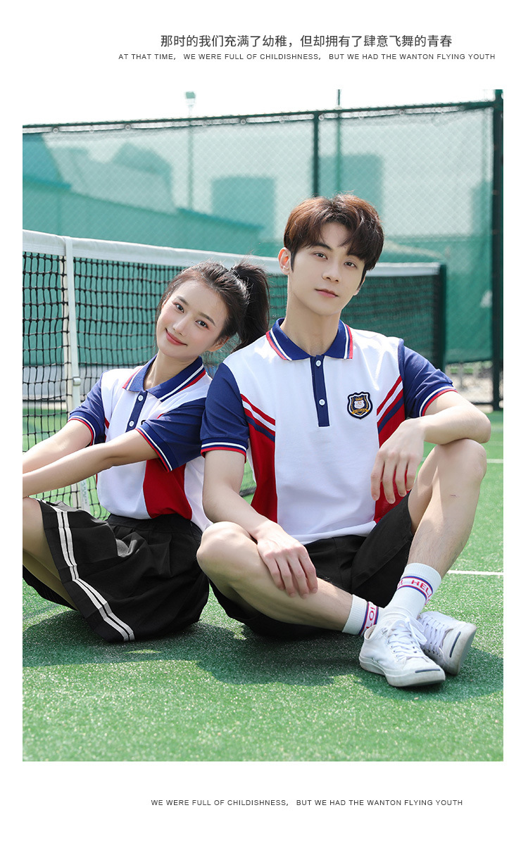 School uniform suit middle school student class uniform summer college style clothing H18-2023-1