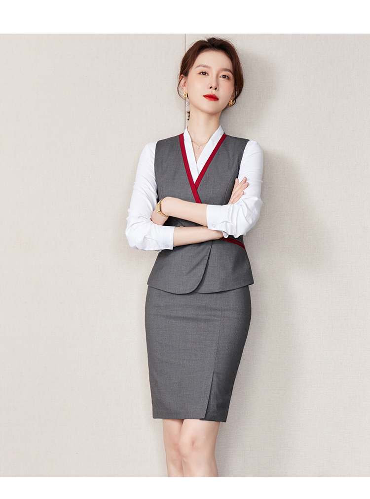 Cross Y-neck fashion professional vest 173-238 women vest