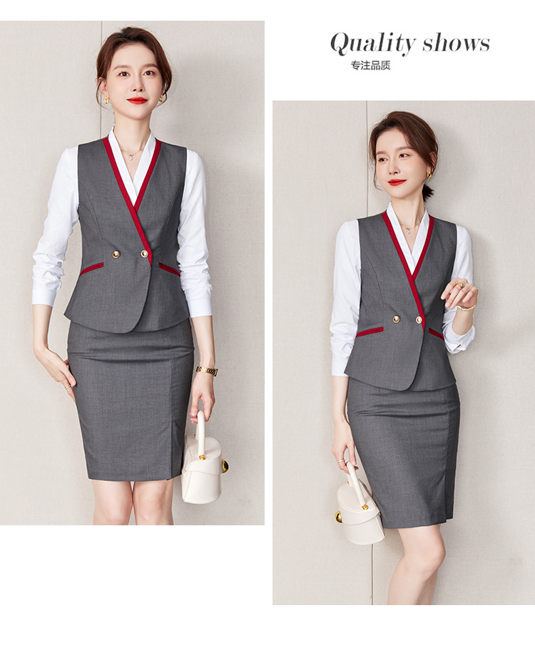 Cross Y-neck fashion professional vest 173-238 women vest