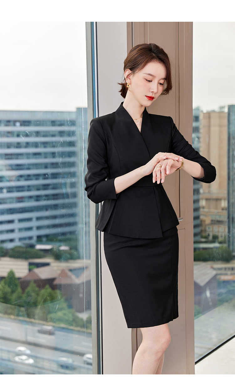 Business OL ladies professional suit two-piece suit 173-9301 female suit