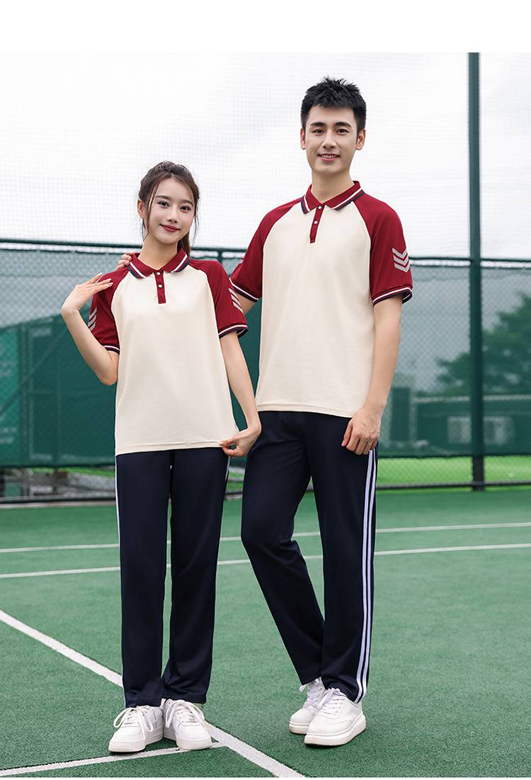 Primary and secondary school students school sports meeting class uniform school uniform short-sleeved suit KH2-692-6666 short-sleeved trousers suit