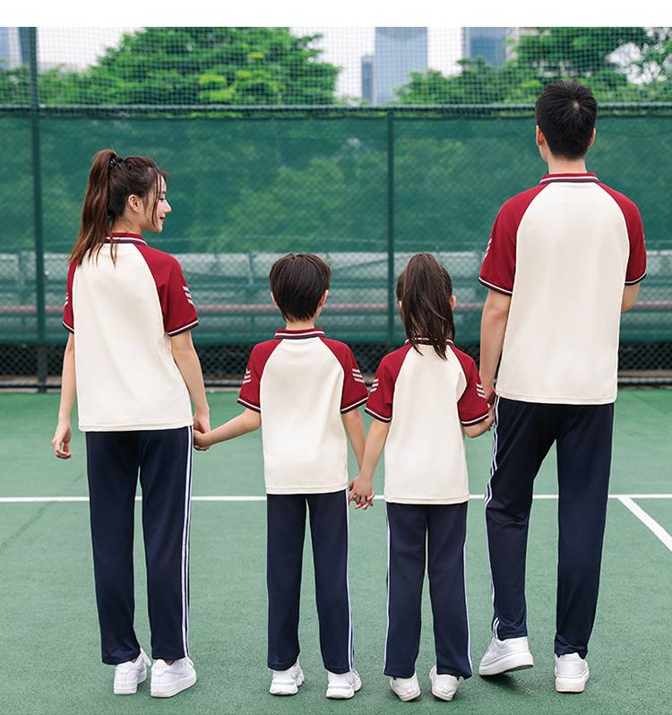 Primary and secondary school students school sports meeting class uniform school uniform short-sleeved suit KH2-692-6666 short-sleeved trousers suit