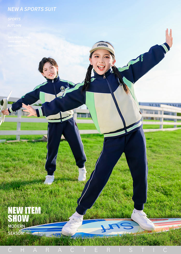 Summer elementary and middle school uniforms for children sports suits 894-2465-5