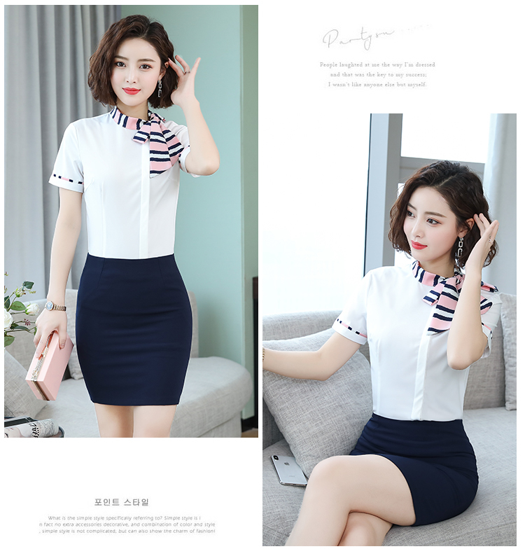 Slim Fit Short Sleeve Shirt Women DB1-193 Short Sleeve Shirt Women