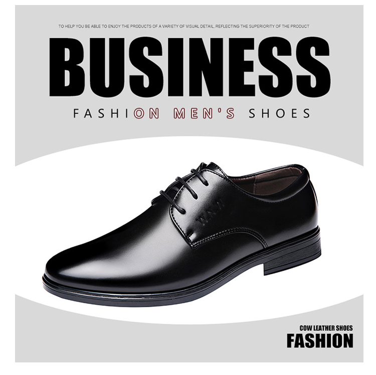 Business casual breathable formal leather shoes men and women leather shoes 180-2035