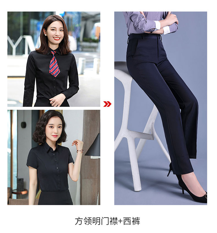 Business straight high waist thick trousers for women 171-801 trousers