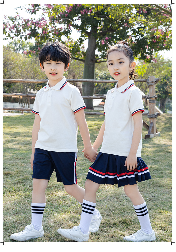 Contrast color sports primary and secondary school students school uniform shorts universal style D11-2201 pants