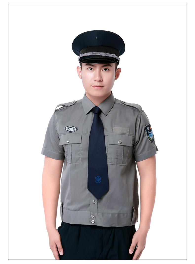 Summer twill cotton security uniform short sleeves C06-N011