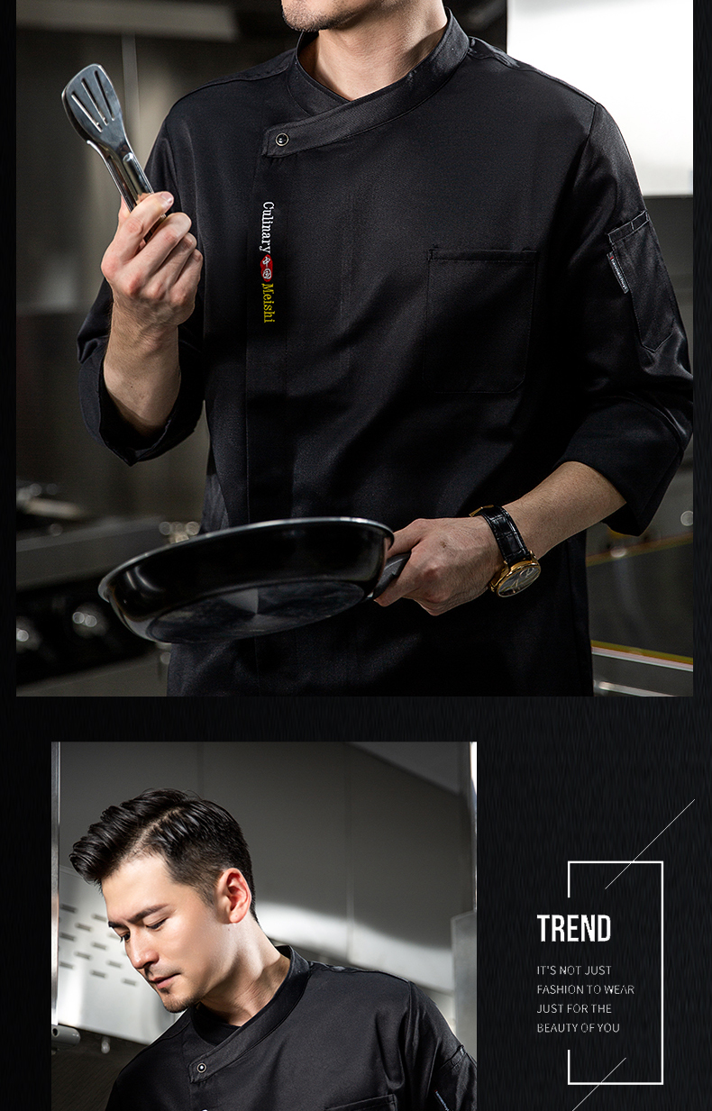 New Chinese long sleeve chef uniform H20-C22-5018