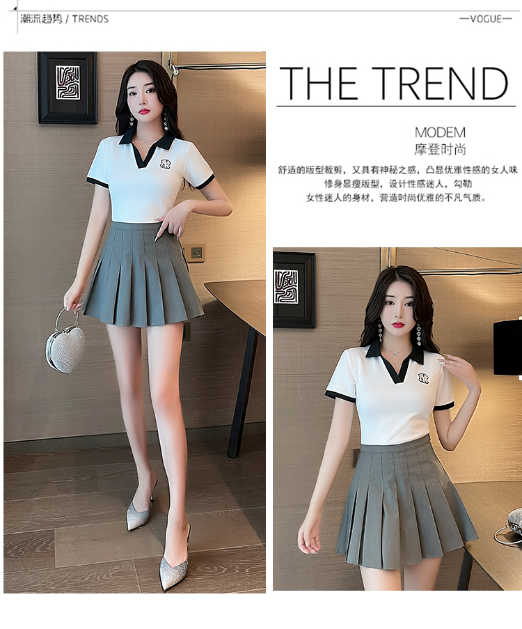 Foot bath technician beauty shop cute short skirt technician uniform suit V02-1349