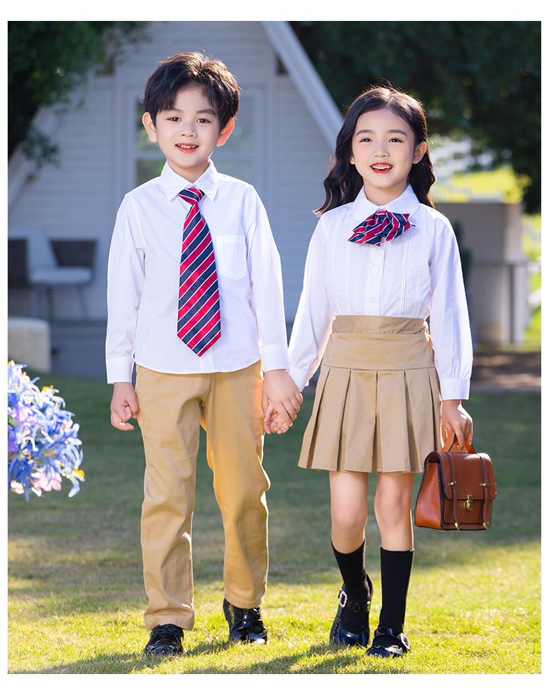 British style campus primary and secondary school pleated skirt D11-2217