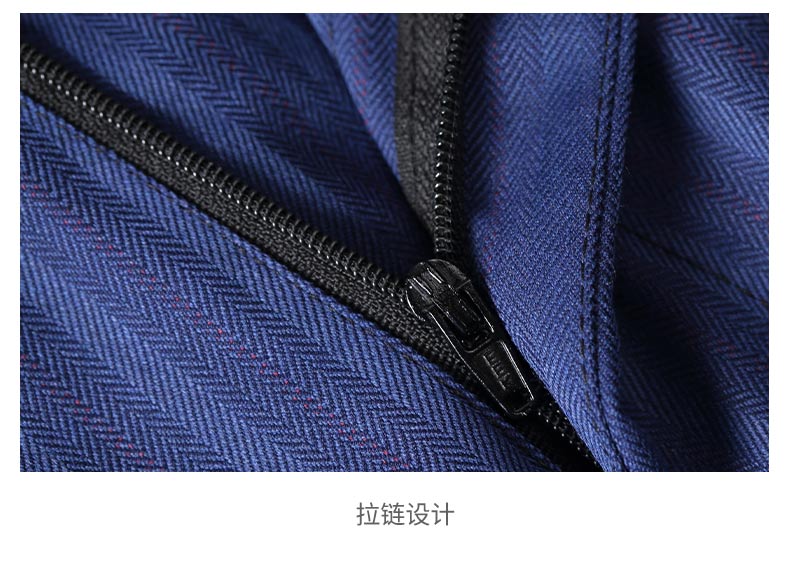 Business blue striped suit jacket for men and women DY9-3688 suit jacket