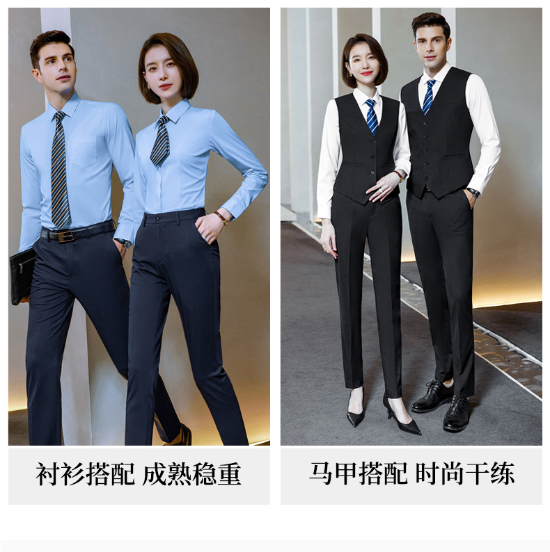 Color-spun elastic business suit vest 81-5599 men vest