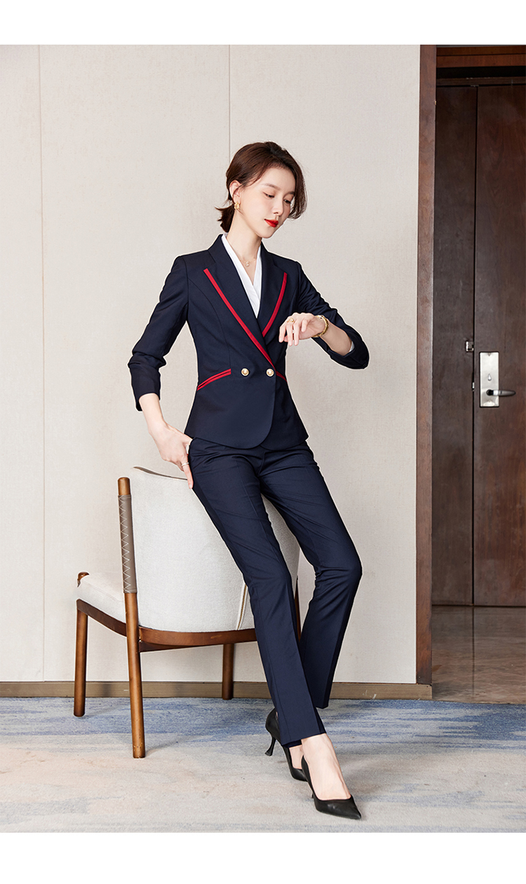 Professional stewardess uniform temperament two-piece suit 173-9300 female suit