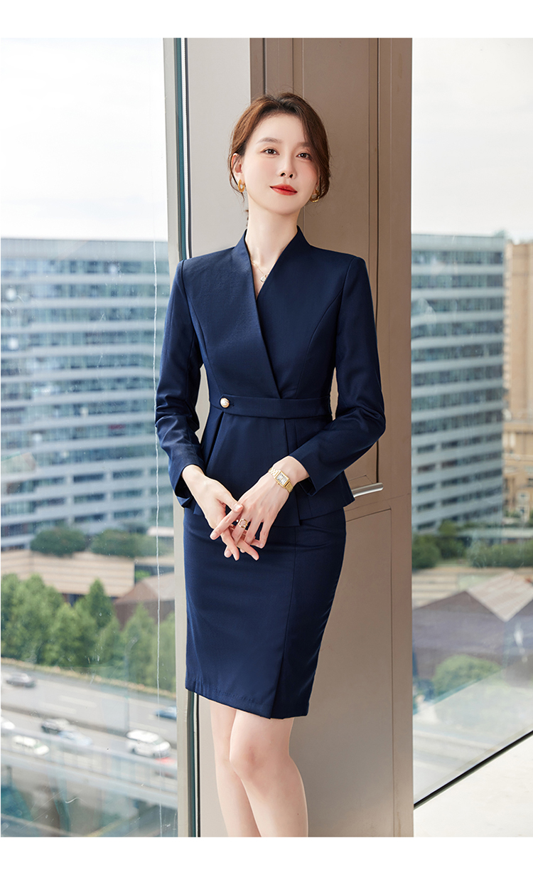 Business OL ladies professional suit two-piece suit 173-9301 female suit