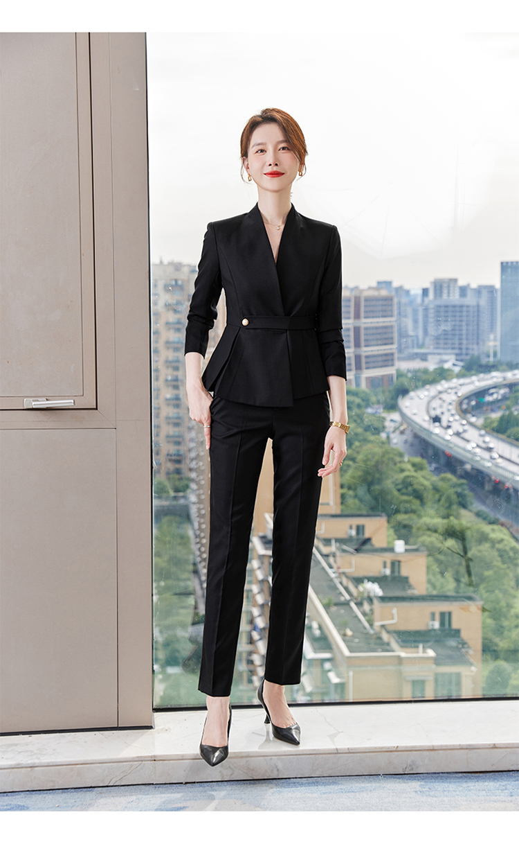 Business OL ladies professional suit two-piece suit 173-9301 female suit