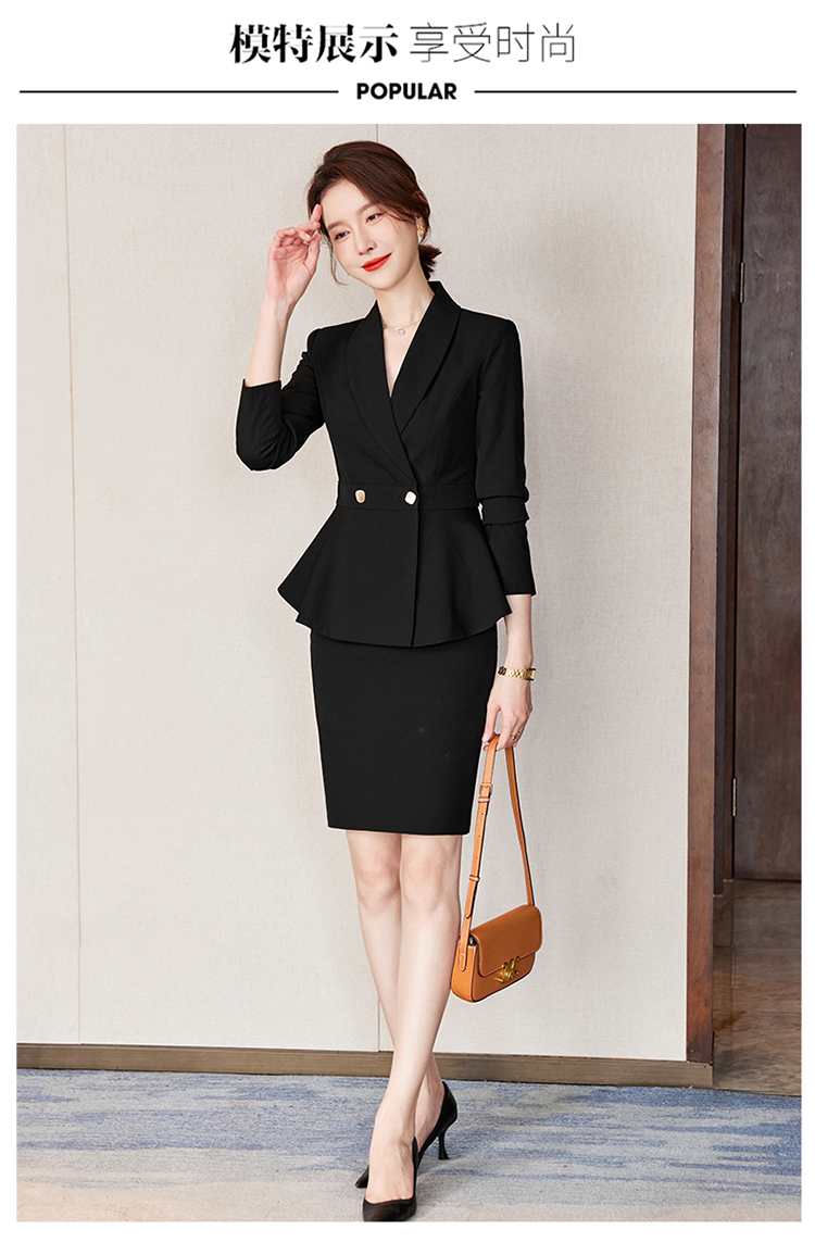 Fashionable urban ladies suit two-piece suit 173-9303 women suit