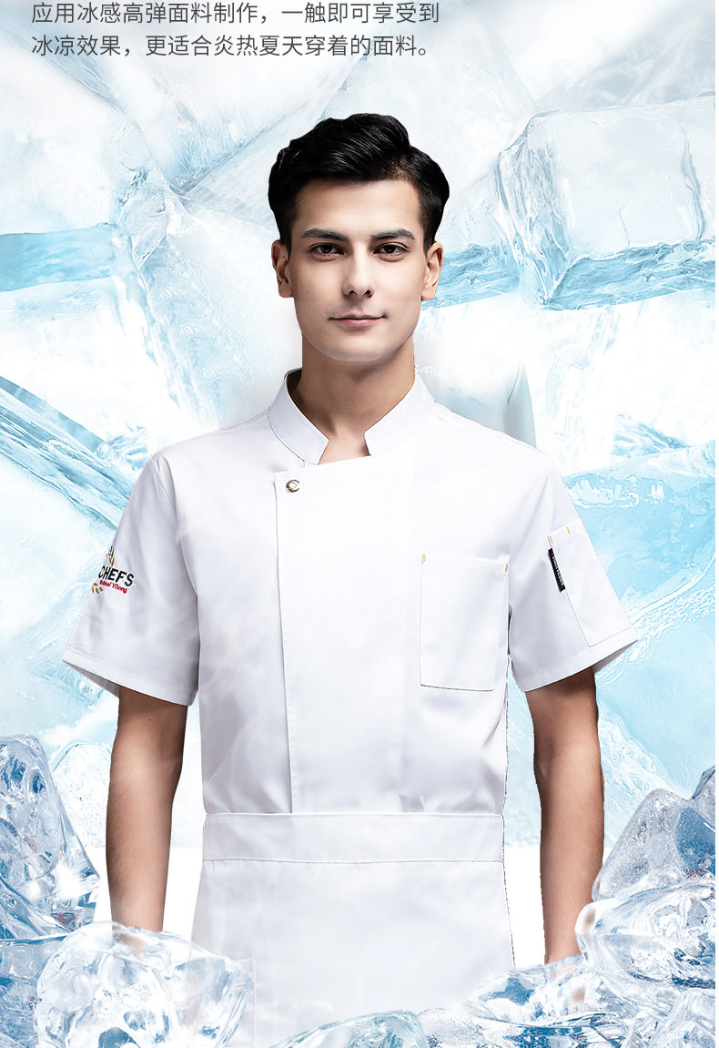 Dafengshou short-sleeved hotel chef uniform top H20-D21-581