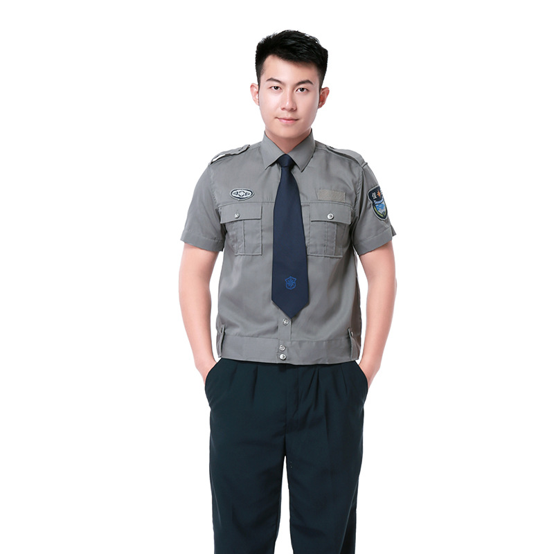 Summer twill cotton security uniform short sleeves C06-N011