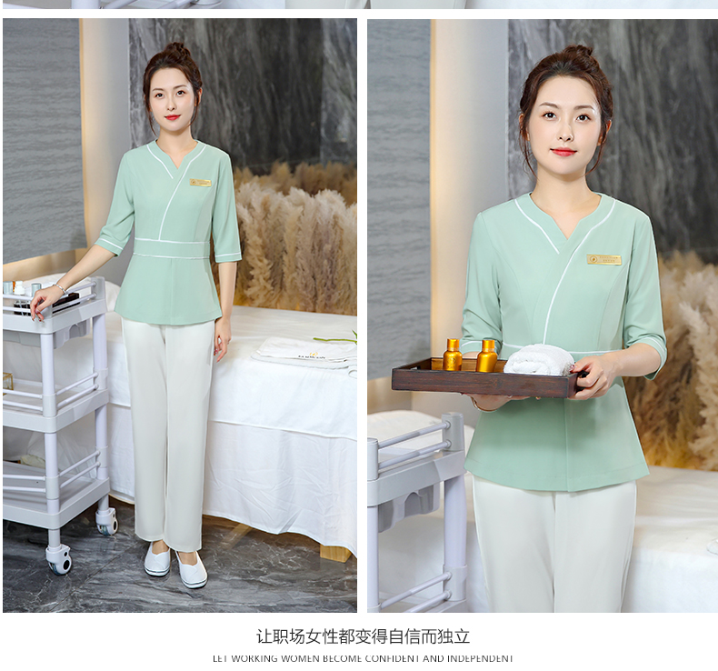 Classic temperament beauty technician suit pants two-piece suit DM2-22007 pants