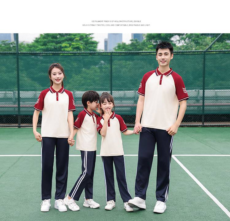 Primary and secondary school students school sports meeting class uniform school uniform short-sleeved suit KH2-692-6666 short-sleeved trousers suit