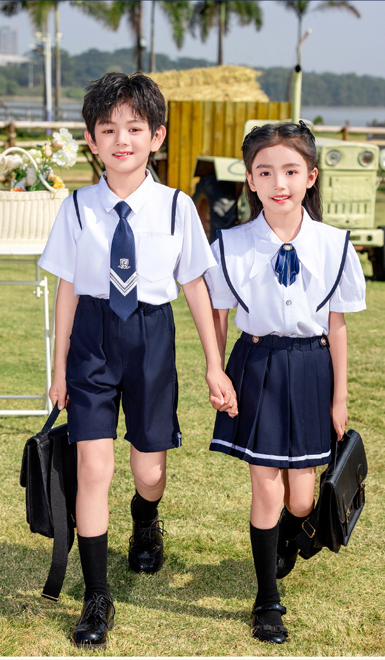 Breathable and skin-friendly British style sports version school uniform suit 894-2410