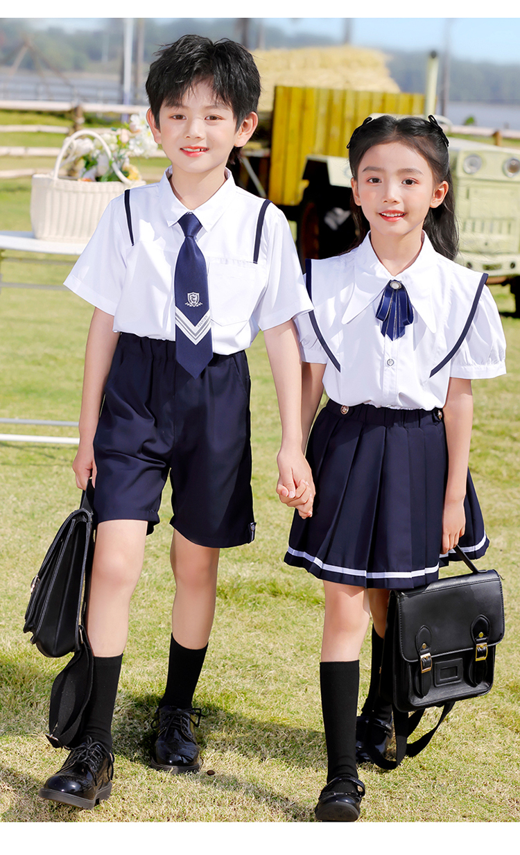 Breathable and skin-friendly British style sports version school uniform suit 894-2410