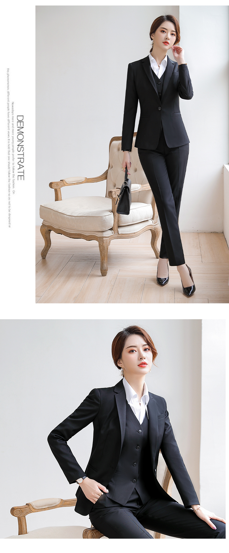 Business slim fit professional suit women DY9-181 trousers