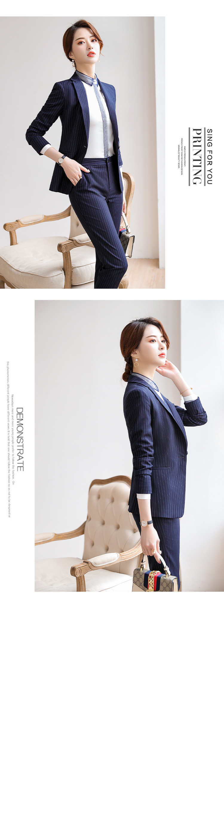 Business slim fit professional suit women DY9-181 trousers