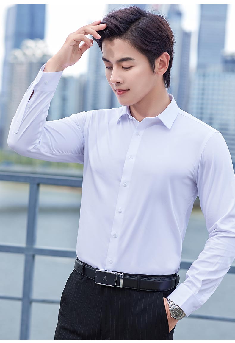 Business casual small square collar non-iron long-sleeved shirt men DY9-866 long-sleeved shirt men