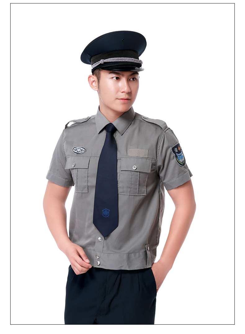 Summer twill cotton security uniform short sleeves C06-N011