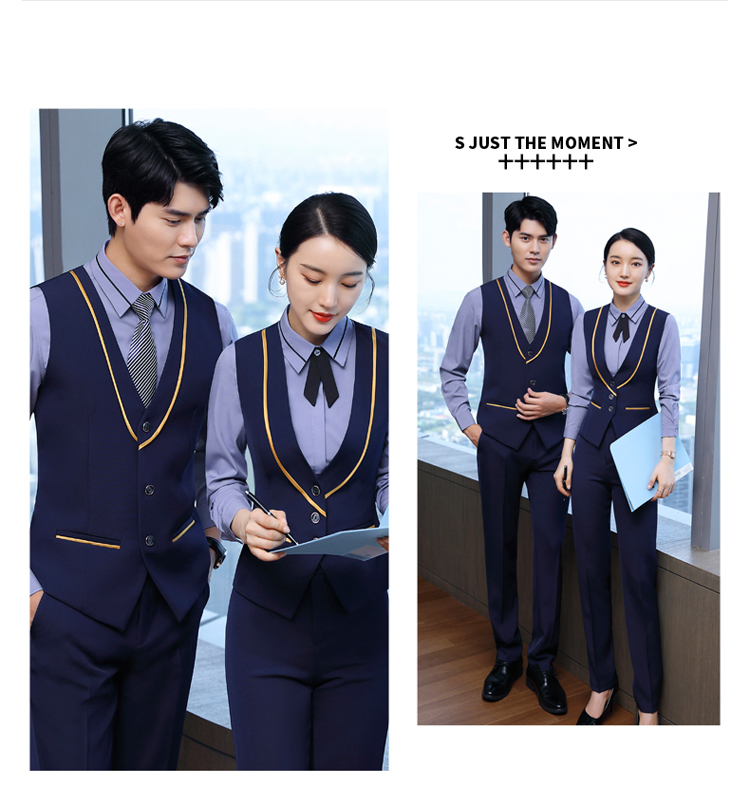 Business temperament slim fit professional wear female and male vest DL1-A211 vest male