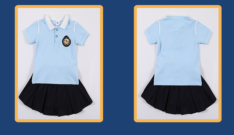 Primary school uniforms, kindergarten uniforms, British boys and girls school uniforms, single tops and pants skirts 455-8159 single tops and pants skirts