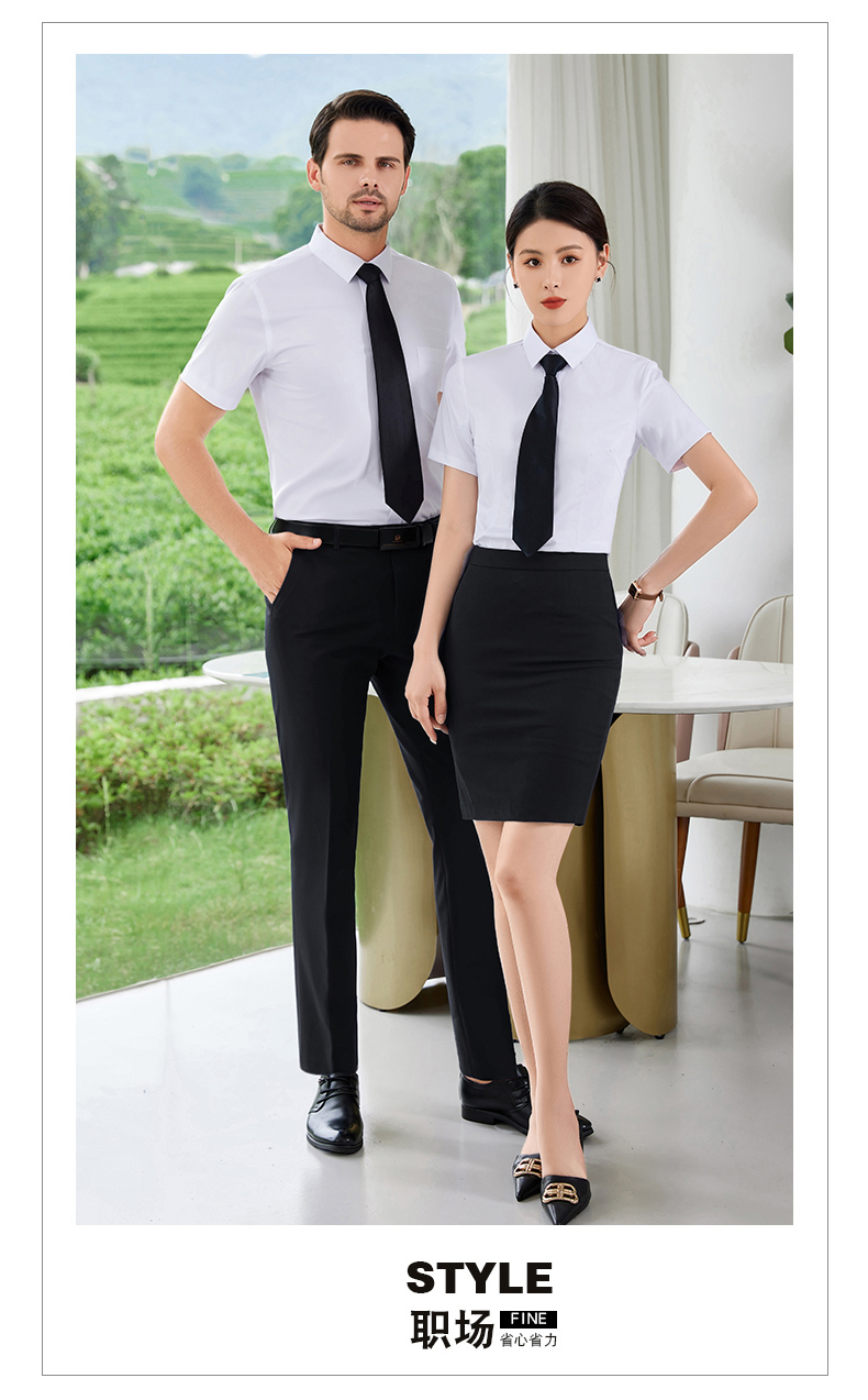 Business slim fit short-sleeved shirt for women DY1-TL8801 short-sleeved women