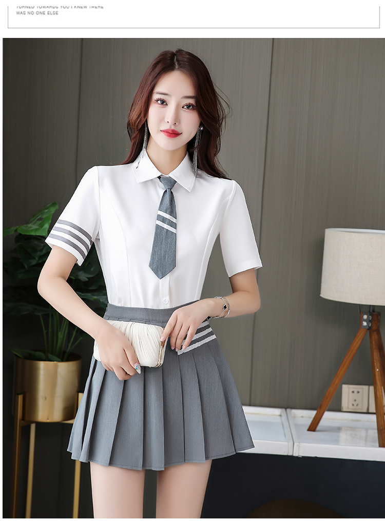 New style foot bath and foot therapy temperament JK pleated skirt technician suit V02-1327 suit