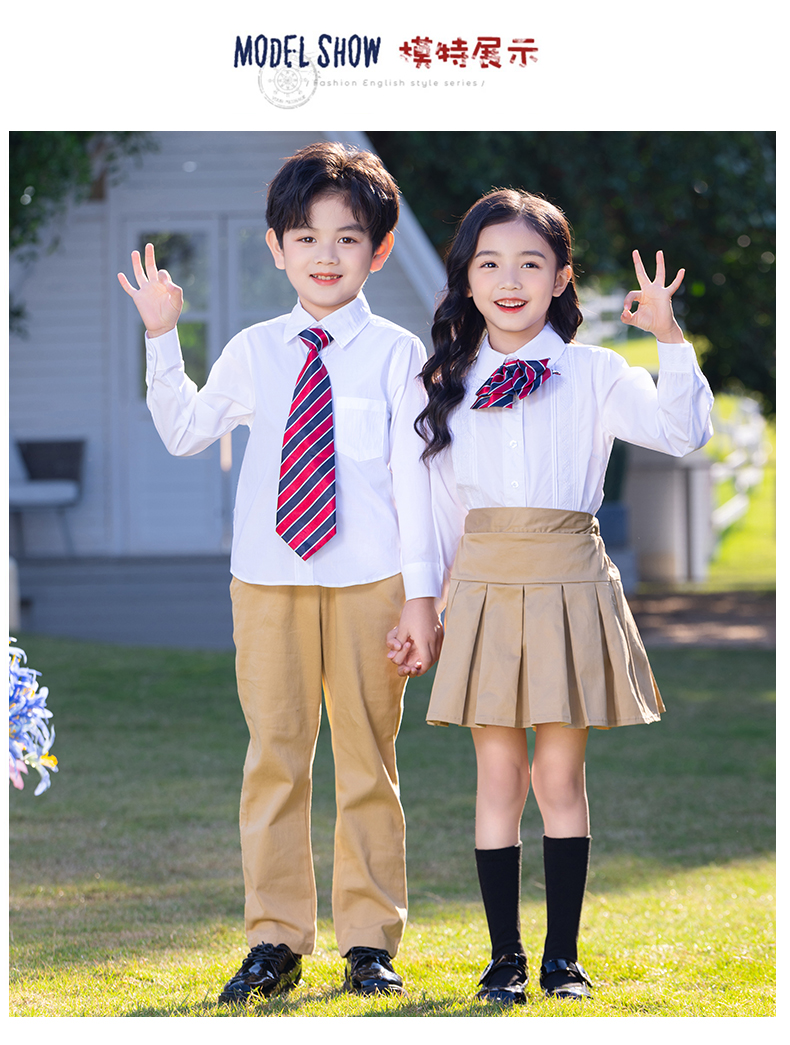 British style campus primary and secondary school pleated skirt D11-2217