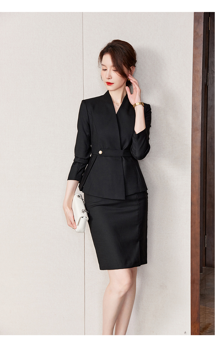 Business OL ladies professional suit two-piece suit 173-9301 female suit