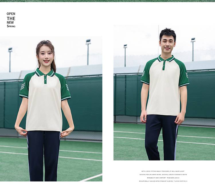 Primary and secondary school students school sports meeting class uniform school uniform short-sleeved suit KH2-692-6666 short-sleeved trousers suit