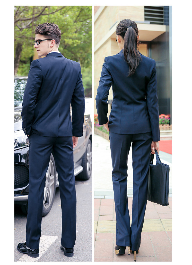 Urban white-collar business slim commuting two-button suit for men and women 81-8832 suit